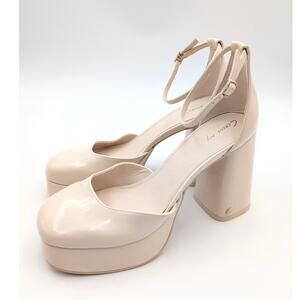 Circus by Sam Edelman Rosa Ankle-Strap Platform Pumps Vanilla Women's Size US9